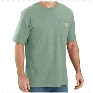 Carhartt Men's Green Pocket T-Shirt Size XL Loose Fit